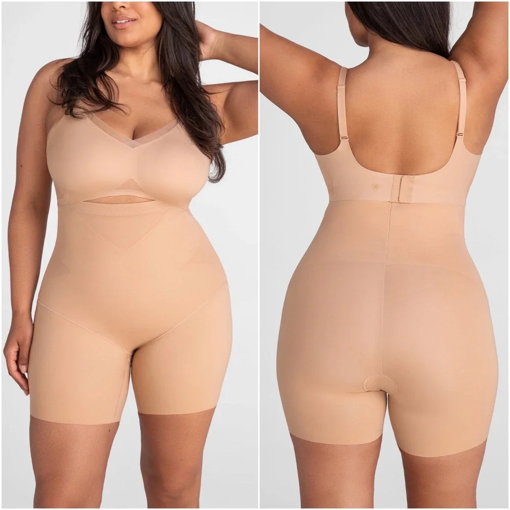 Honeylove NEW SuperPower Shorts‎ Shapewear Nude Sand Size 2X